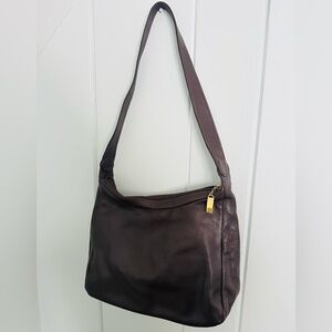 Vintage Neiman Marcus Collection Brown Leather Shoulder Bag